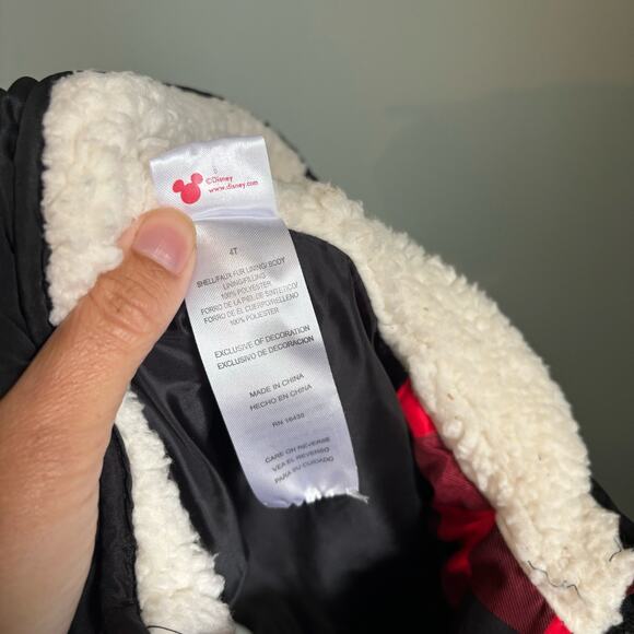 Disney Mickey Mouse 4t Plaid Winter Vest - Picture 3 of 3